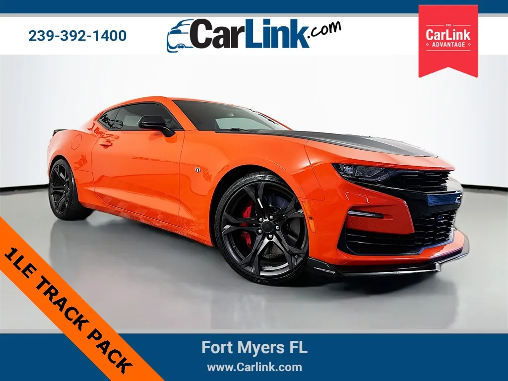 Orange 2019 Chevrolet Camaro SS for sale in Fort Myers, FL