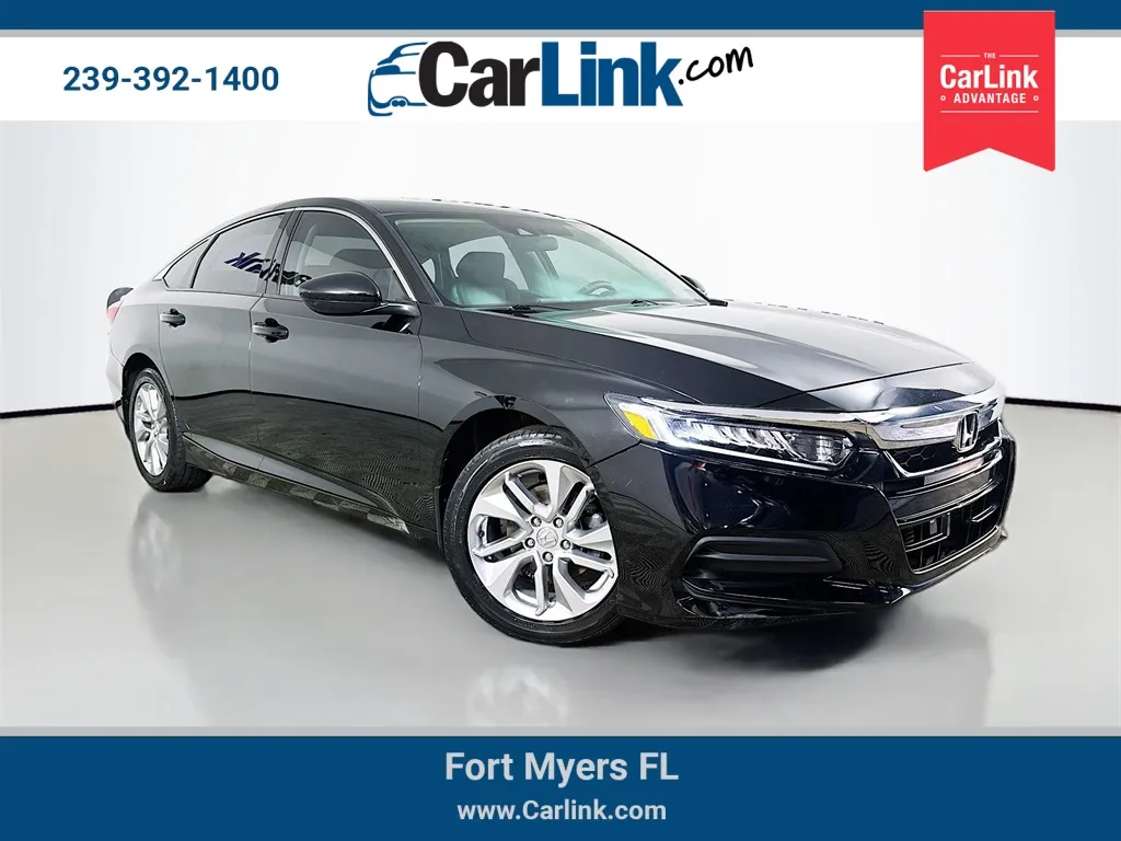 Black 2018 Honda Accord LX for sale in Fort Myers, FL