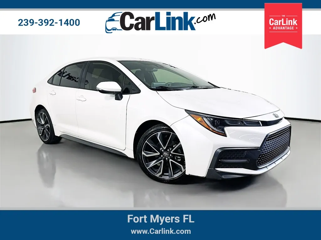 White 2020 Toyota Corolla SE for sale in Fort Myers, FL