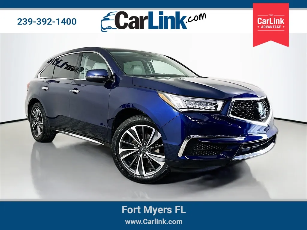 Blue 2020 Acura MDX Technology for sale in Fort Myers, FL