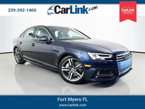 Blue 2018 Audi A4 2.0T Premium Plus for sale in Fort Myers, FL