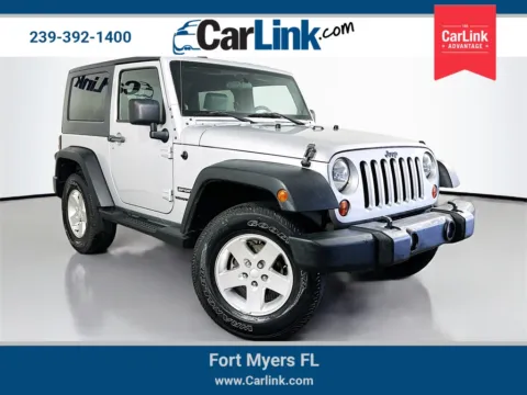 Silver 2010 Jeep Wrangler Sport for sale in Fort Myers, FL