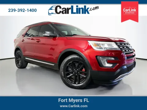 Red 2016 Ford Explorer XLT for sale in Fort Myers, FL