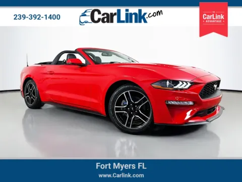 Red 2020 Ford Mustang EcoBoost Premium for sale in Fort Myers, FL