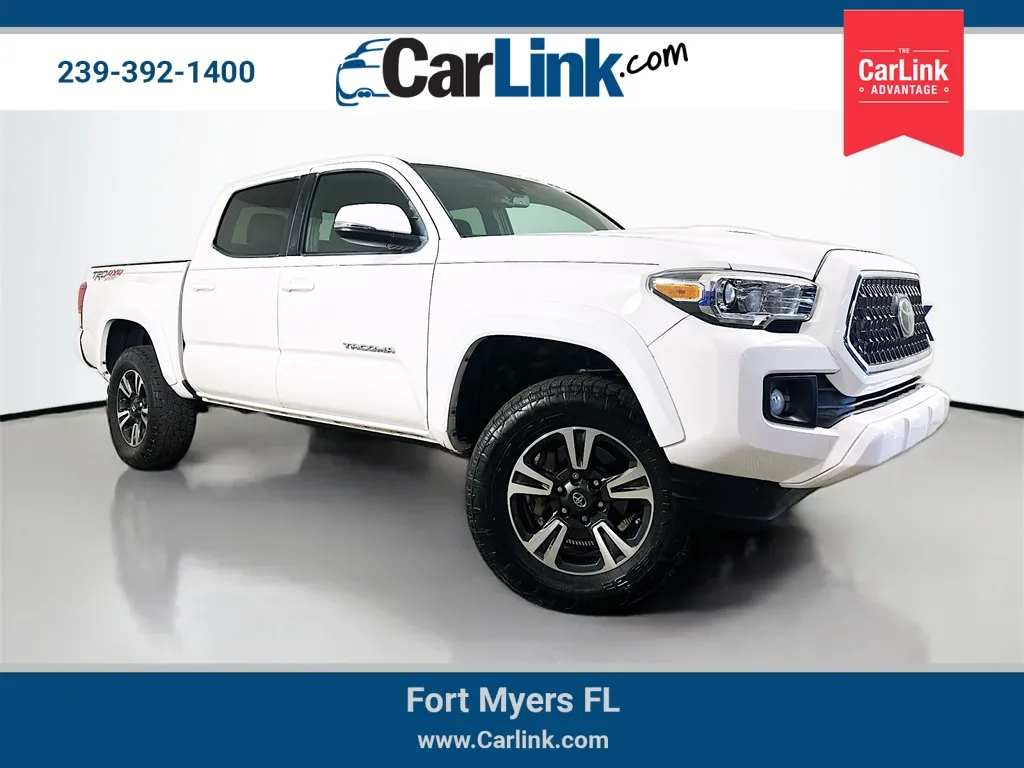 White 2019 Toyota Tacoma TRD Sport for sale in Fort Myers, FL