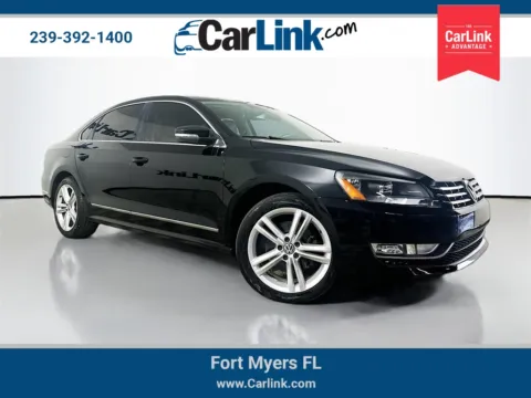 Black 2014 Volkswagen Passat SEL Premium for sale in Fort Myers, FL
