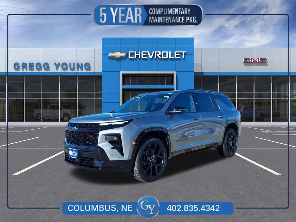 Gray 2026 Chevrolet Traverse RS for sale in Columbus, NE