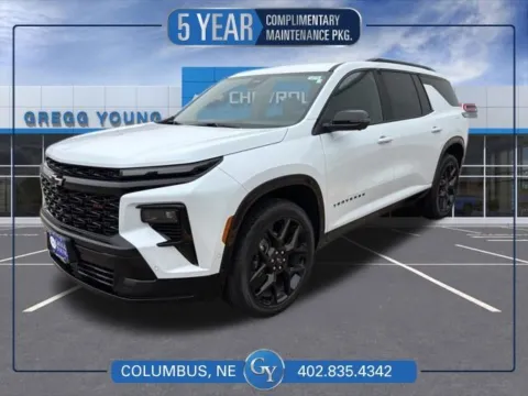 White 2026 Chevrolet Traverse RS for sale in Columbus, NE