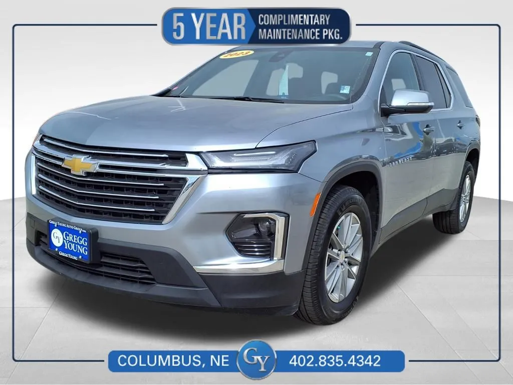 Gray 2023 Chevrolet Traverse LT for sale in Columbus, NE