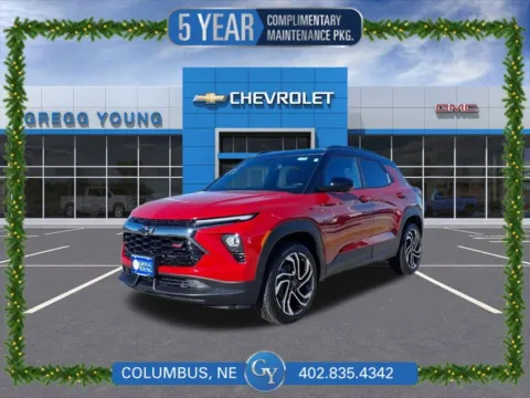 Red 2026 Chevrolet TrailBlazer RS for sale in Columbus, NE