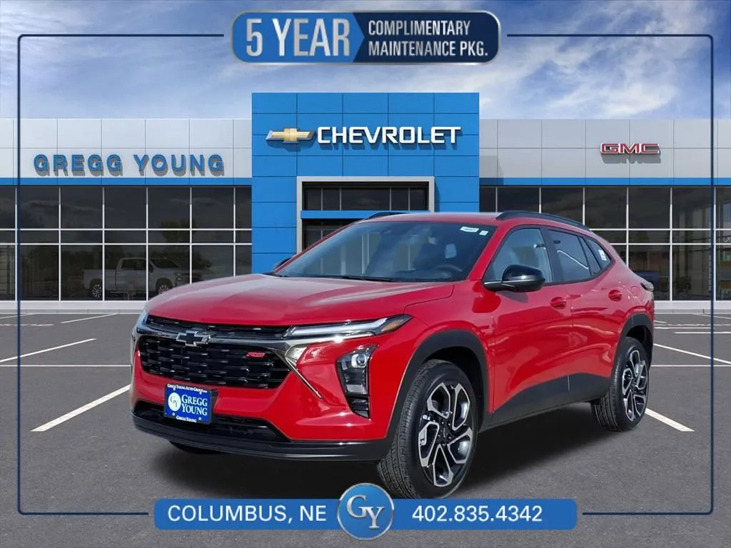 Red 2026 Chevrolet Trax 2RS for sale in Columbus, NE
