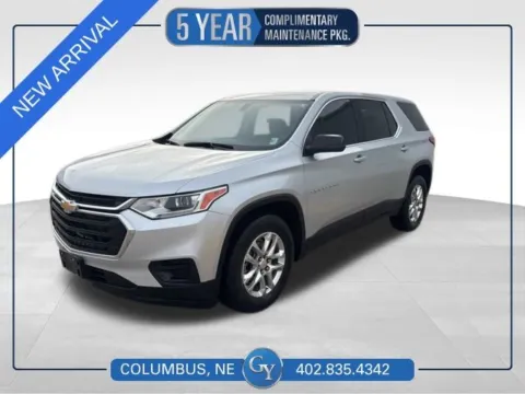 Silver 2021 Chevrolet Traverse LS for sale in Columbus, NE