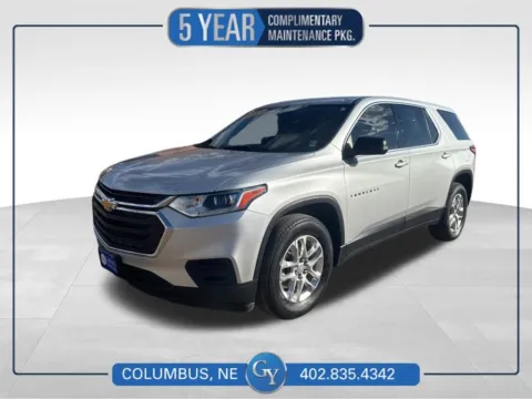 Silver 2021 Chevrolet Traverse LS for sale in Columbus, NE