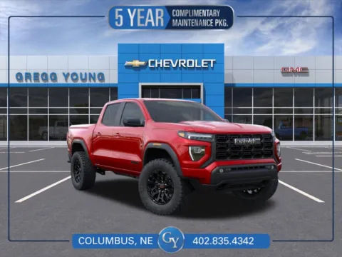 Red 2026 GMC Canyon Elevation for sale in Columbus, NE