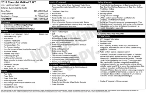Photos of 2019 Chevrolet Malibu LT for sale in Columbus, NE at Gregg Young Chevrolet GMC of Columbus