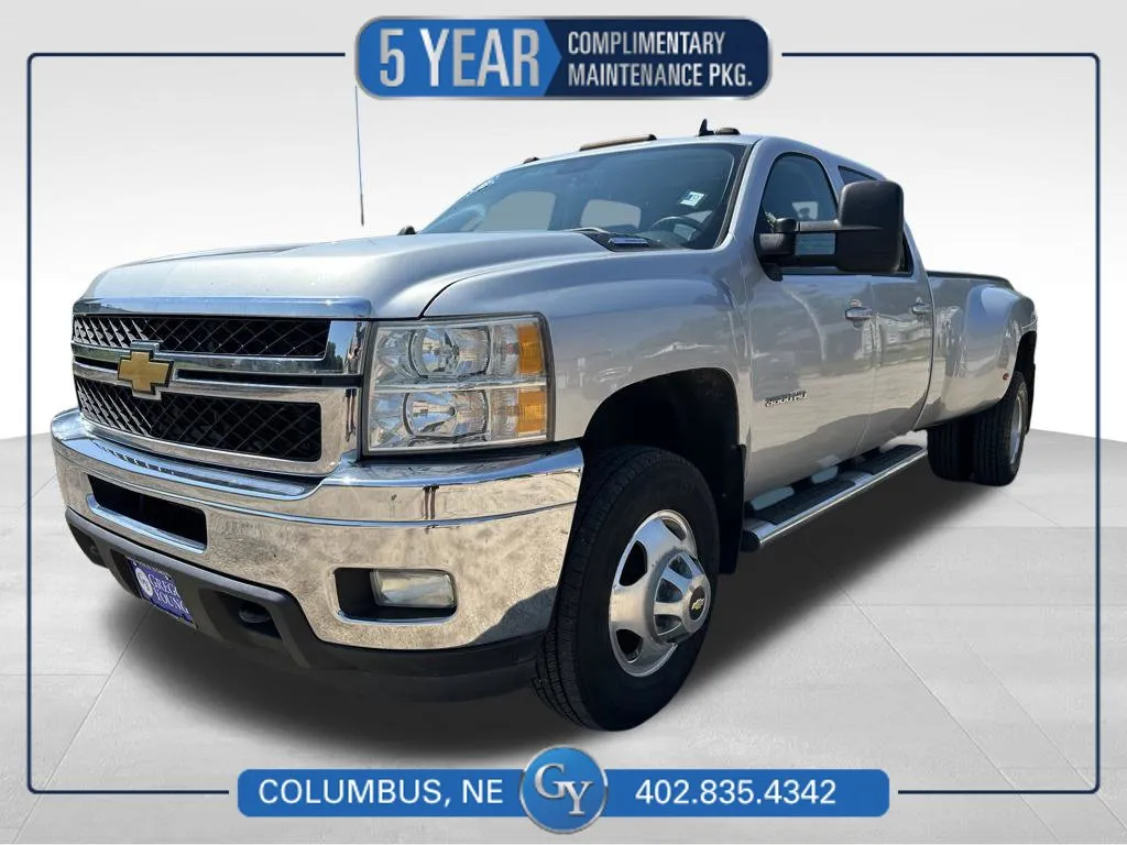 Silver 2013 Chevrolet Silverado 3500 HD LTZ for sale in Columbus, NE