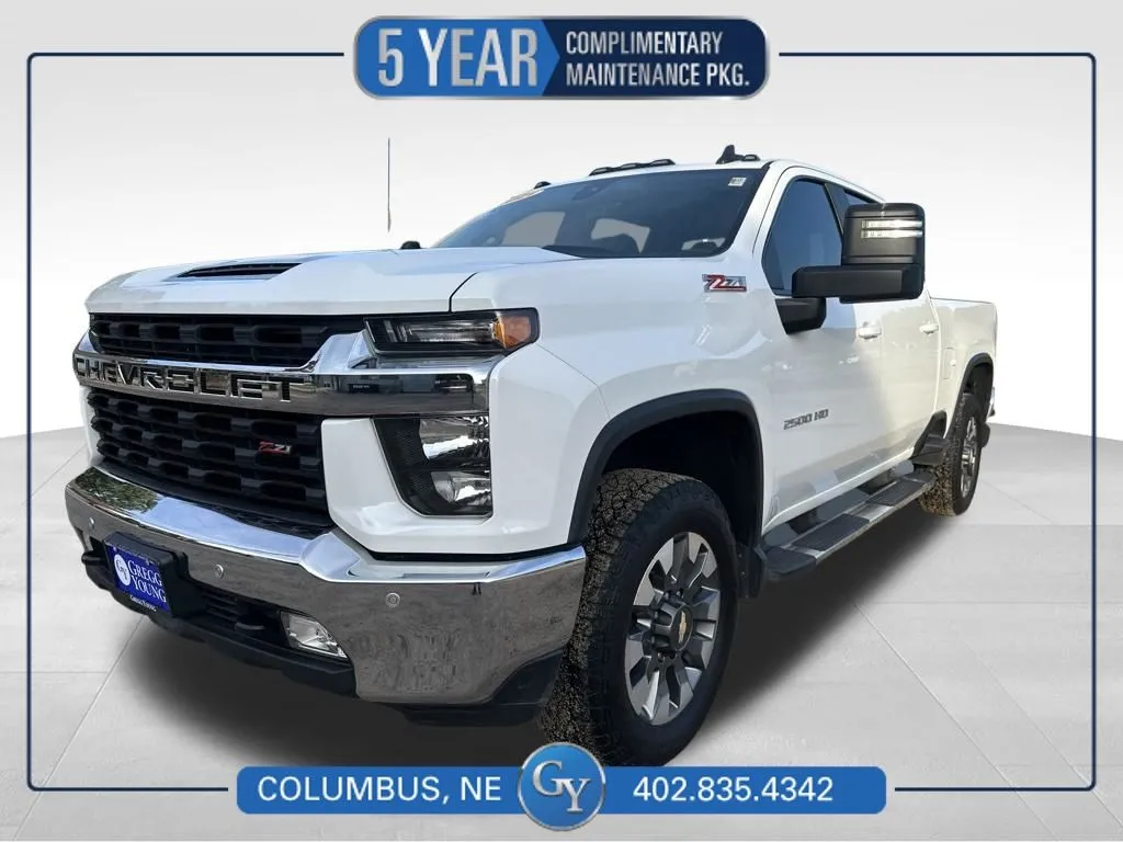 White 2021 Chevrolet Silverado 2500 HD LT for sale in Columbus, NE