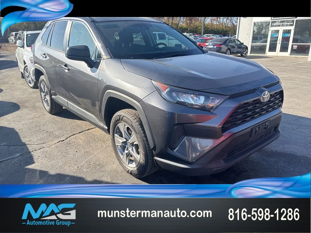 Gray 2022 Toyota RAV4 Hybrid LE for sale in Blue Springs, MO