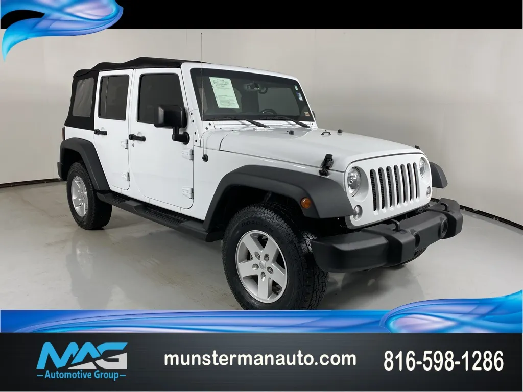 White 2017 Jeep Wrangler Unlimited Sport for sale in Blue Springs, MO