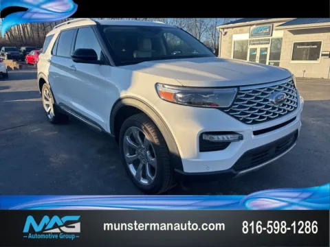 White 2020 Ford Explorer Platinum for sale in Blue Springs, MO