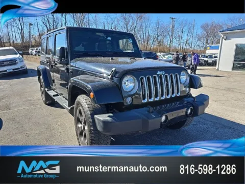 Black 2016 Jeep Wrangler Unlimited Sahara for sale in Blue Springs, MO