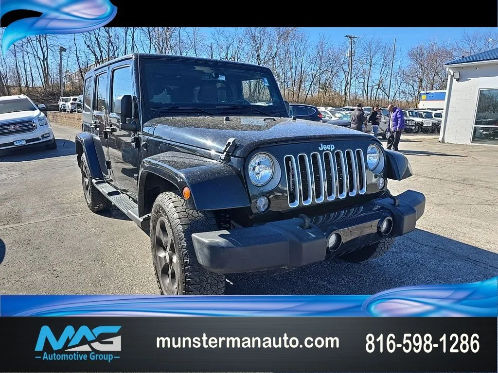 Black 2016 Jeep Wrangler Unlimited Sahara for sale in Blue Springs, MO