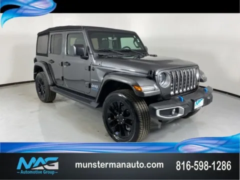 Gray 2023 Jeep Wrangler Sahara 4xe for sale in Blue Springs, MO