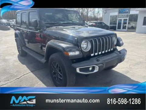 Black 2020 Jeep Wrangler Unlimited Sahara for sale in Blue Springs, MO