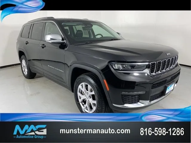 Black 2021 Jeep Grand Cherokee L Limited for sale in Blue Springs, MO