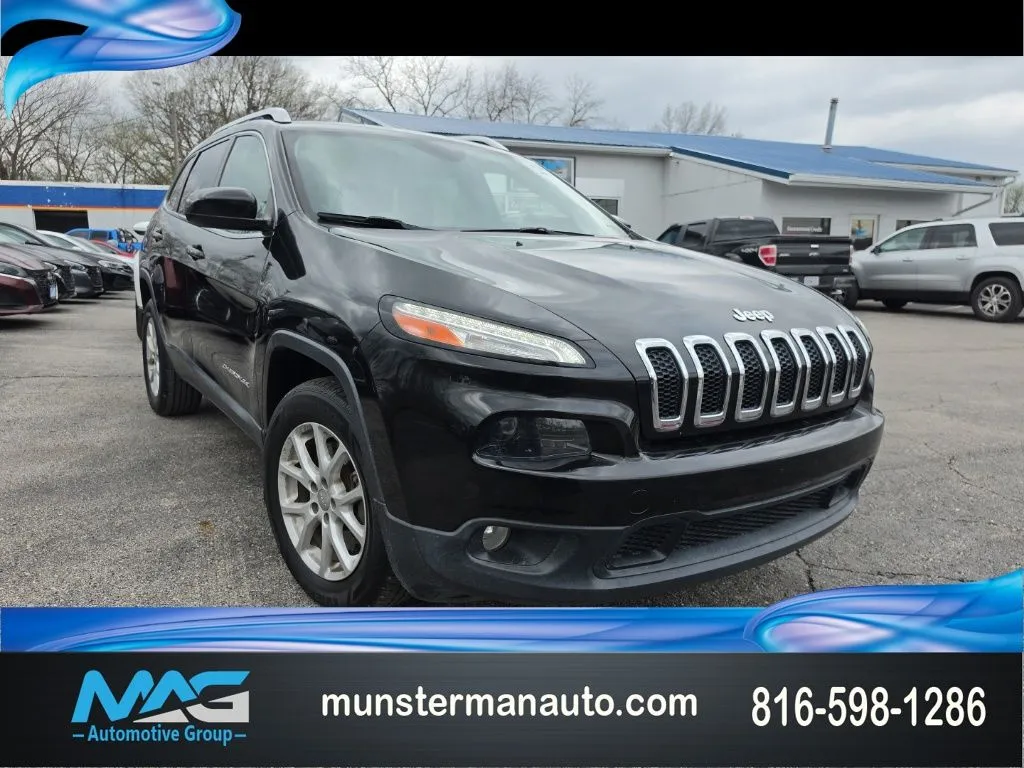 Black 2015 Jeep Cherokee Latitude for sale in Blue Springs, MO