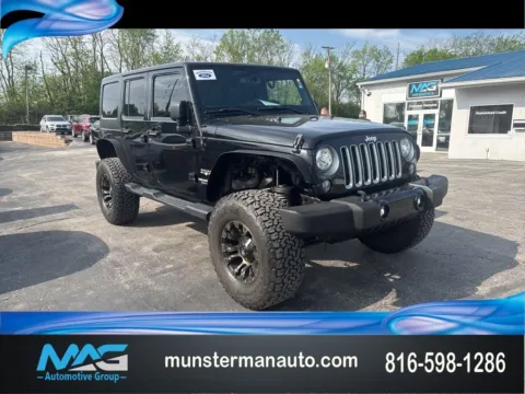 Black 2017 Jeep Wrangler Unlimited Sahara for sale in Blue Springs, MO