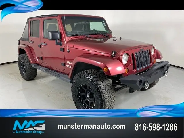 Red 2012 Jeep Wrangler Unlimited Sahara for sale in Blue Springs, MO