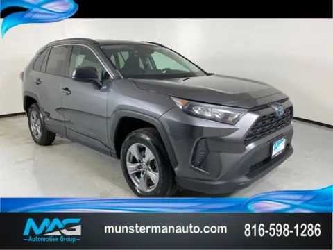Gray 2022 Toyota RAV4 Hybrid LE for sale in Blue Springs, MO