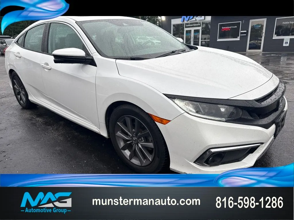 White 2019 Honda Civic EX for sale in Blue Springs, MO