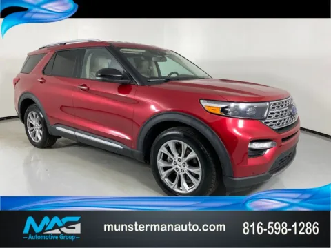 Red 2021 Ford Explorer Limited for sale in Blue Springs, MO