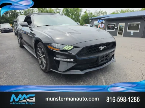 Black 2019 Ford Mustang EcoBoost Premium for sale in Blue Springs, MO