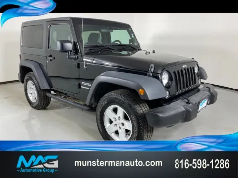 Black 2017 Jeep Wrangler Sport for sale in Blue Springs, MO