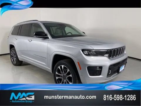 Silver 2021 Jeep Grand Cherokee L Overland for sale in Blue Springs, MO