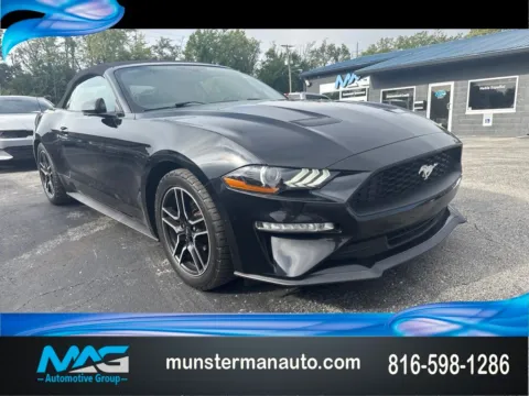 Black 2018 Ford Mustang EcoBoost Premium for sale in Blue Springs, MO