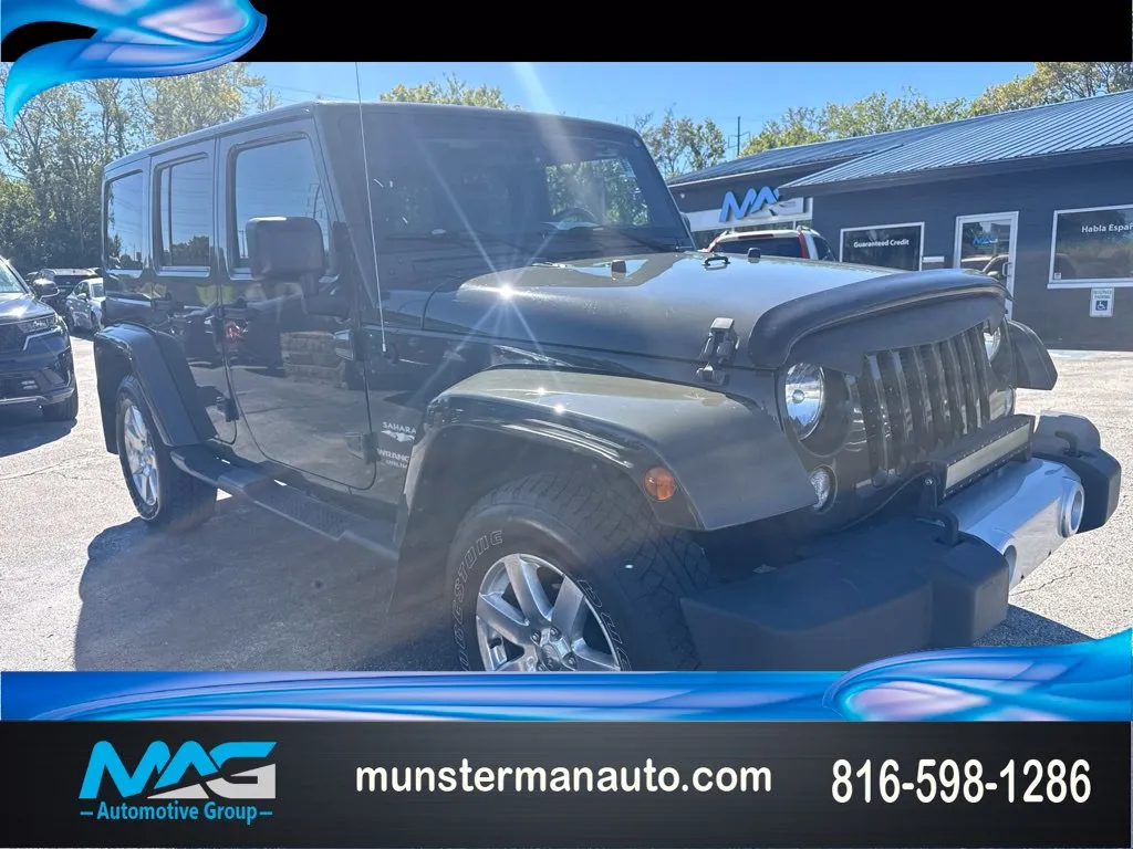Green 2015 Jeep Wrangler Unlimited Sahara for sale in Blue Springs, MO