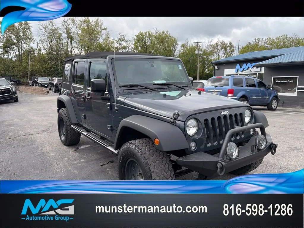 Gray 2016 Jeep Wrangler Unlimited Sport for sale in Blue Springs, MO