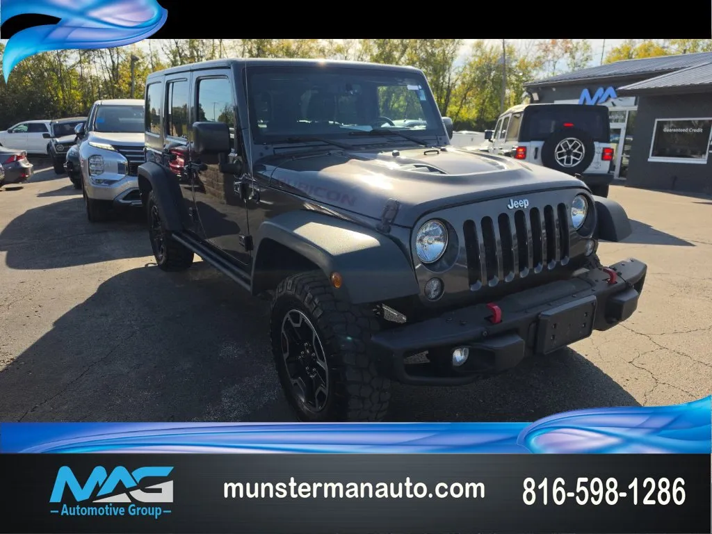 Gray 2016 Jeep Wrangler Unlimited Rubicon for sale in Blue Springs, MO