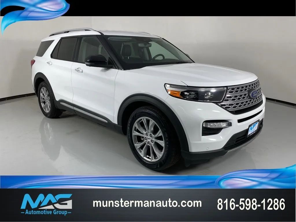 White 2021 Ford Explorer Limited for sale in Blue Springs, MO
