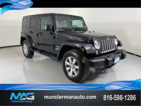 Black 2017 Jeep Wrangler Unlimited Sahara for sale in Blue Springs, MO