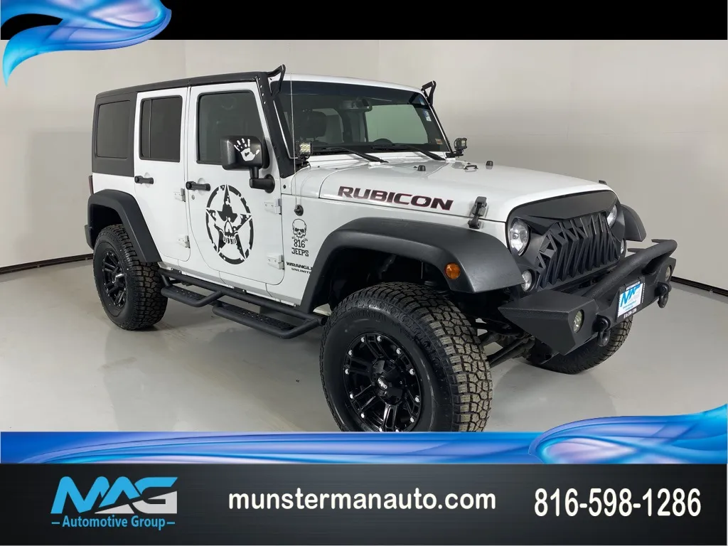 White 2015 Jeep Wrangler Unlimited Rubicon for sale in Blue Springs, MO