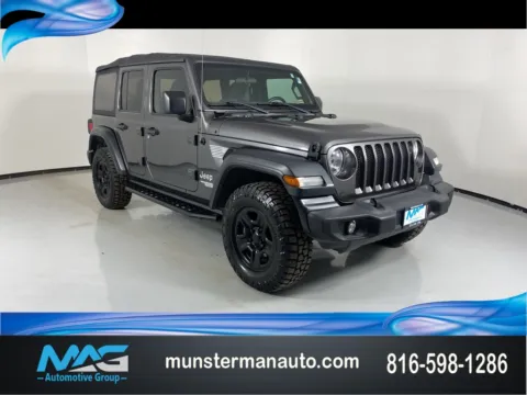 Gray 2018 Jeep Wrangler Unlimited Sport for sale in Blue Springs, MO