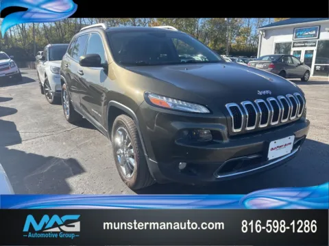 Green 2015 Jeep Cherokee Limited for sale in Blue Springs, MO