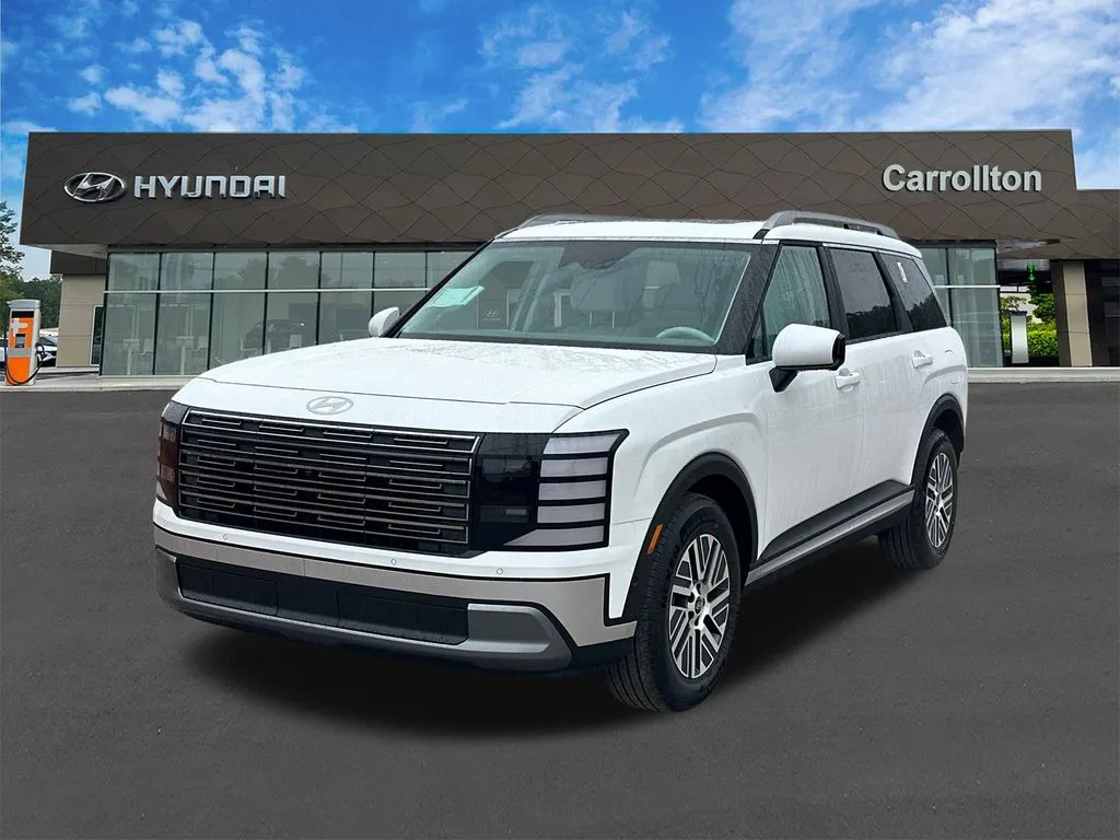 White 2026 Hyundai Palisade Hybrid Blue SEL Premium for sale in Carrollton, GA