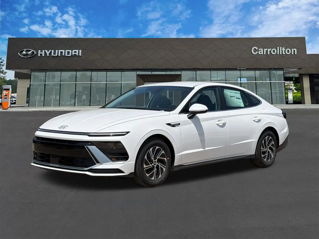 White 2026 Hyundai Sonata Hybrid Blue for sale in Carrollton, GA