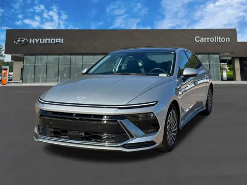 Silver 2025 Hyundai Sonata Hybrid Limited for sale in Carrollton, GA